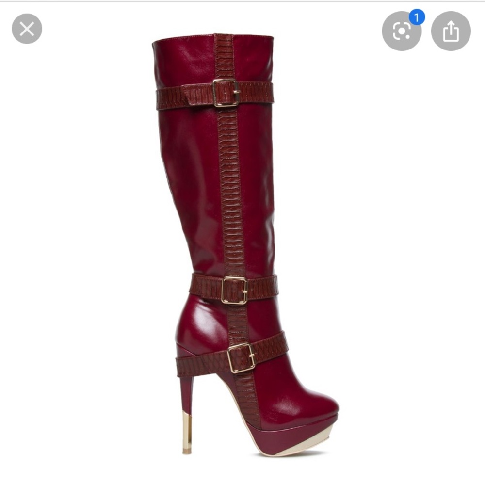 Loubs-Lookalike Leather Boots 👢